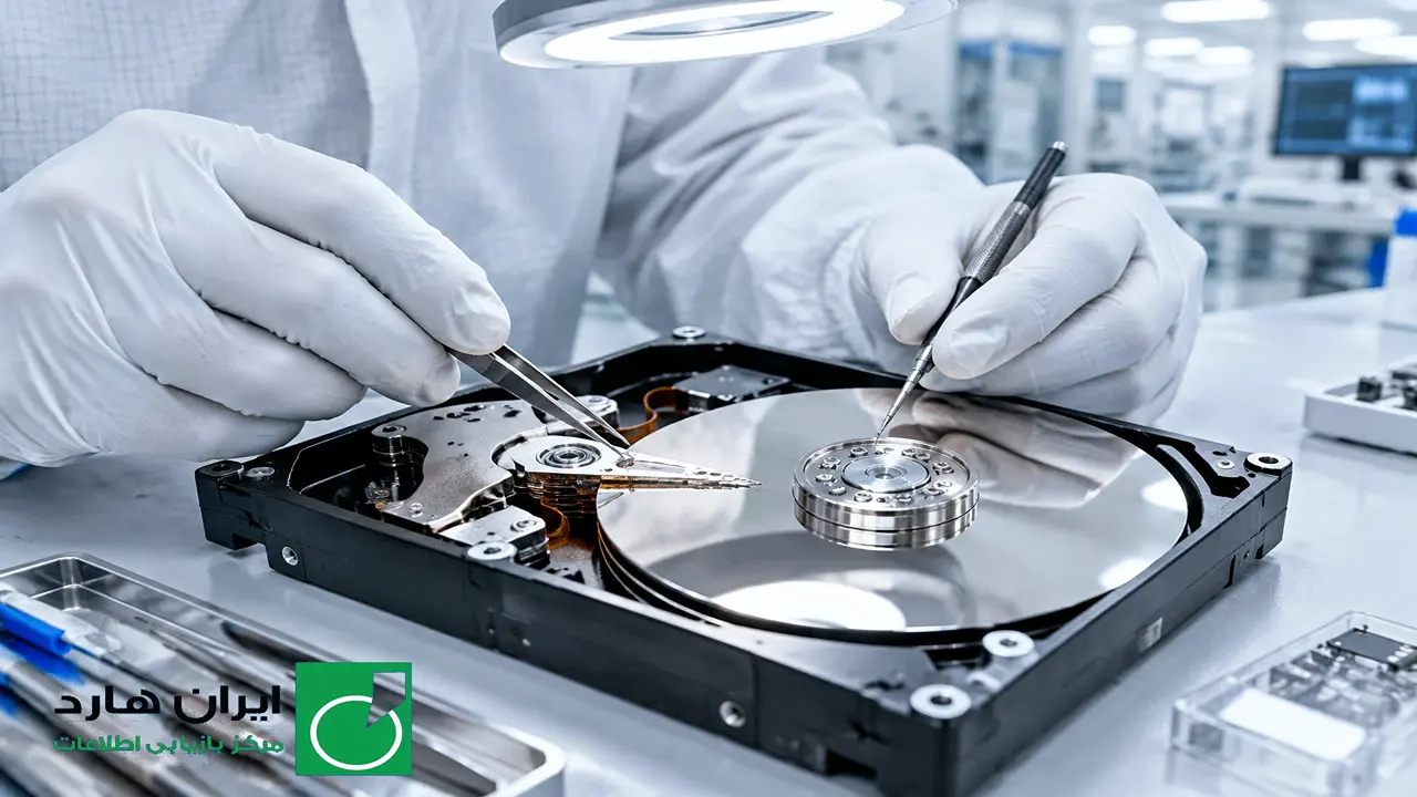 جراحی هارد دیسک و تعویض هد در محیط کلین روم استاندارد