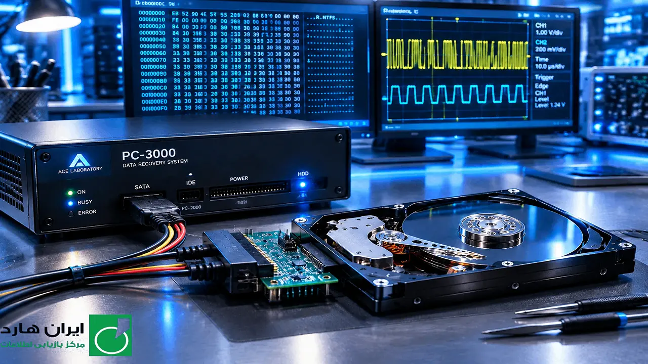 دستگاه سخت افزاری پیشرفته PC3000 برای عیب یابی و بازیابی اطلاعات هارد دیسک
