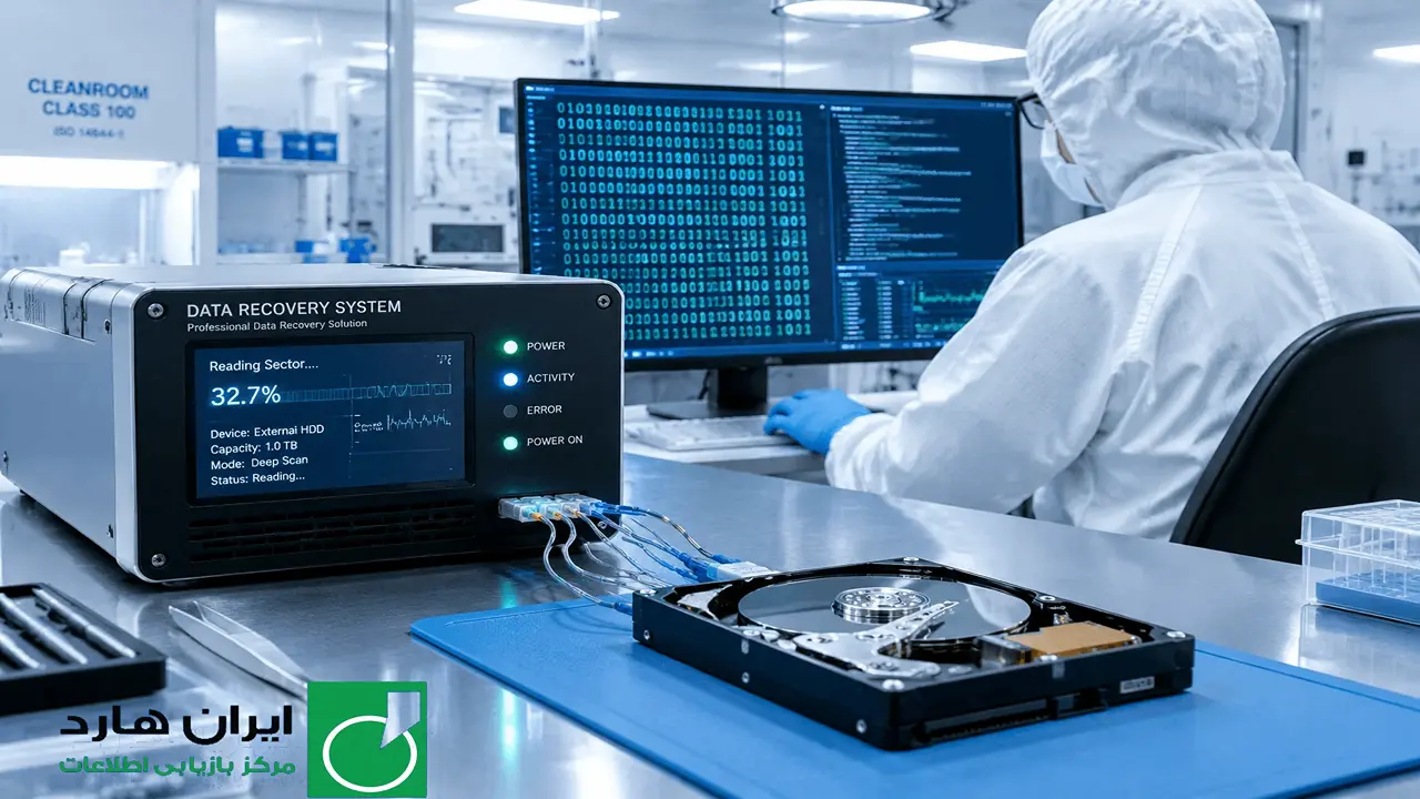 ریکاوری اطلاعات در همدان با استفاده از دستگاه PC3000 و کلین روم